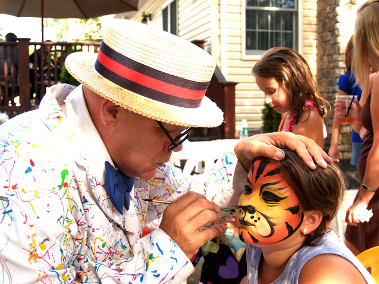 Face Painter NJ- face painting for any occasion, face art, hand and cheek art, tattoos, NJ Face Painting for holiday events   (click on photo for more face painting samples)
